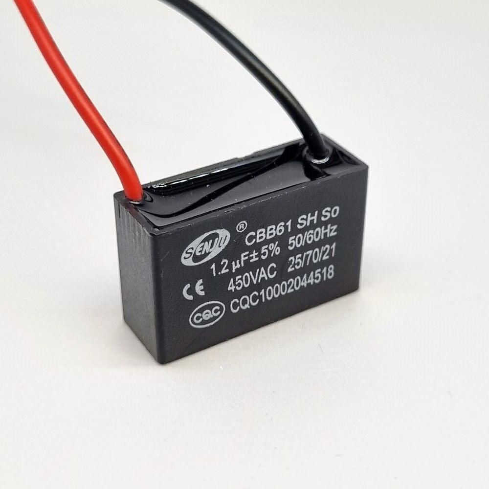 1.2UF 450V Ac Kablolu Motor Elektrolitik Kondansatör