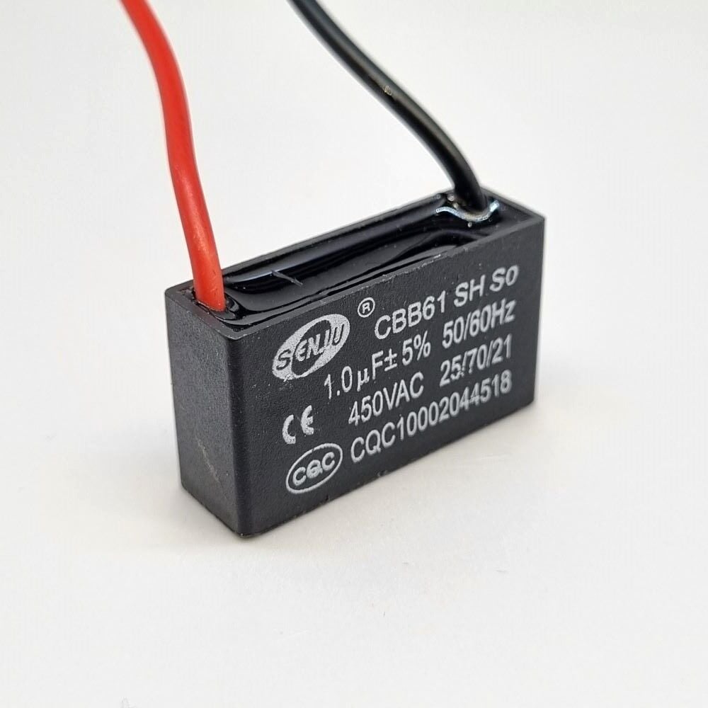 1UF 450V Ac Kablolu Motor Elektrolitik Kondansatör
