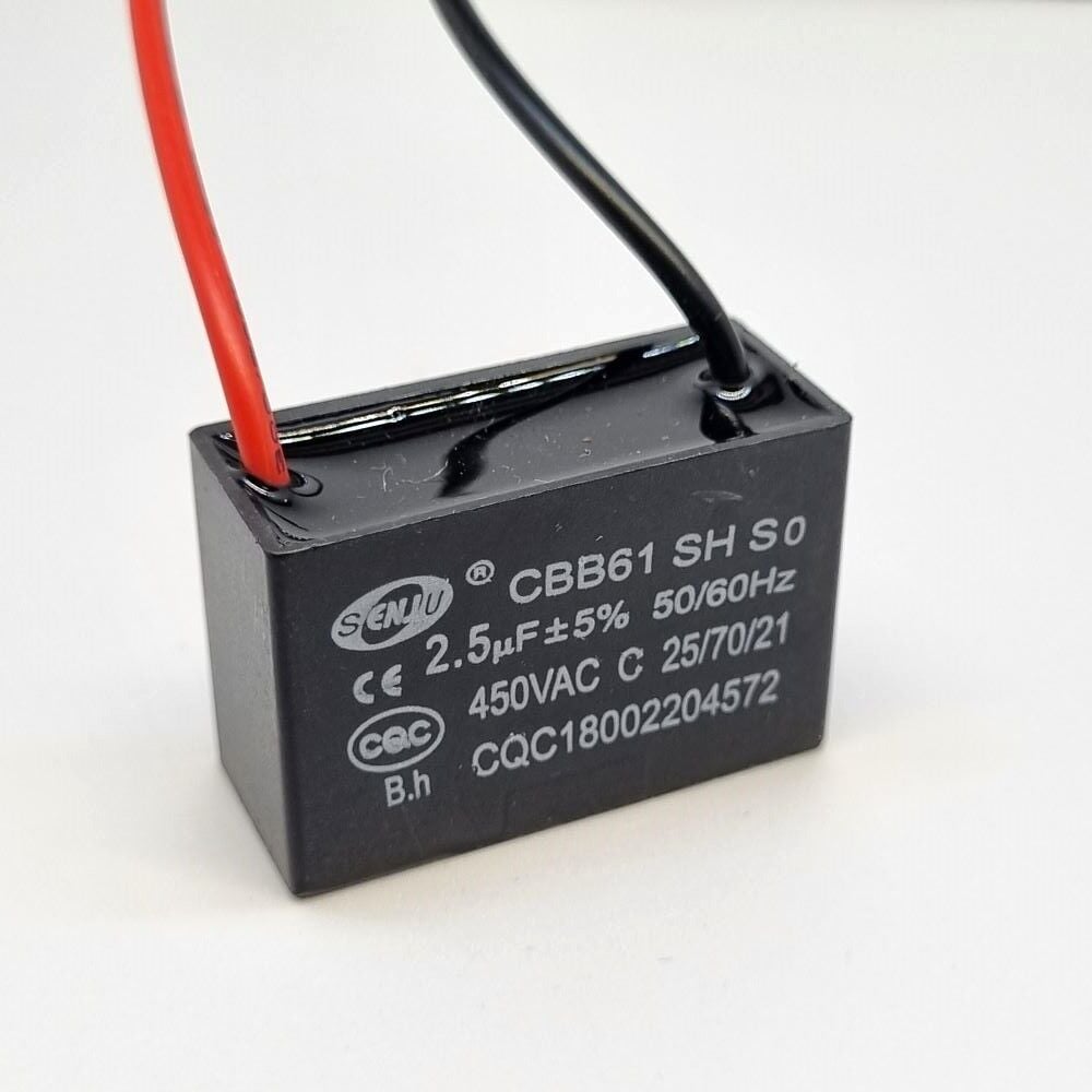2.5UF 450V Ac Kablolu Motor Elektrolitik Kondansatör