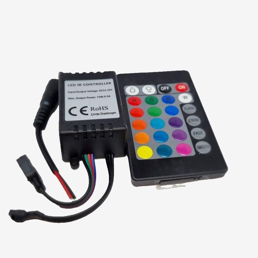 Rgb Şerit Led Kontrol Cihazı 12V-24V 6A (1330)