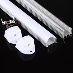Alüminyum Profil 50 Cm, Alüminyum Kasa, Bar Led  Kasası 0.5 Metre