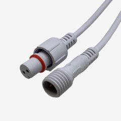 1707-Bağlantı Kablosu 2 li takım 50cm Beyaz renkli(2x0.22mm)