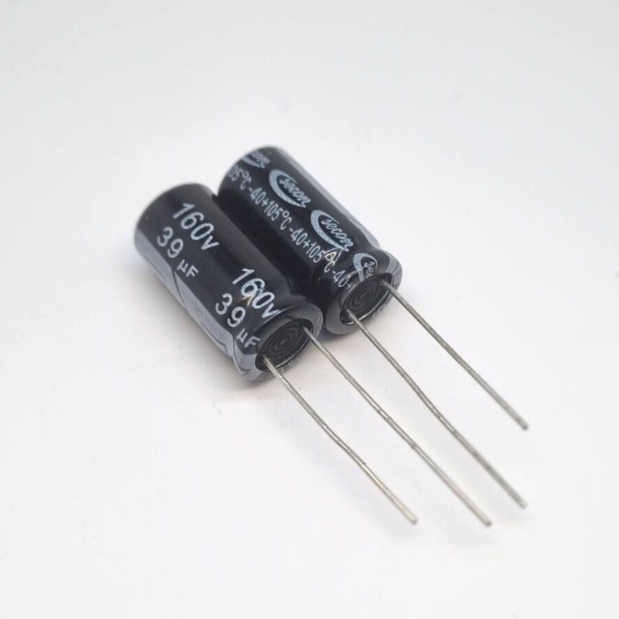 39UF 160V Elektrolitik Kondansatör 10x20 105C