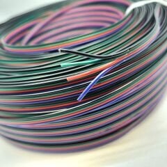 Rgb Kablo 100 Metre 4 lü şerit led kablosu 4x0.22mm