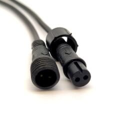 1735-BAĞLANTI KABLOSU TAKIM 2PİN SİYAH 20Cm