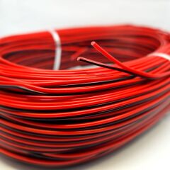1754-2X0.22mm kalaylı bakır kablo kırmızı siyah 100 metre