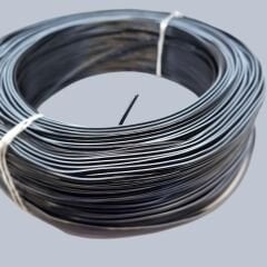 1758-2X0.22mm kalaylı bakır kablo siyah renkli Beyaz izli 100Mt