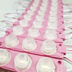 3W Led Modül Pembe 20 Adet (1697)