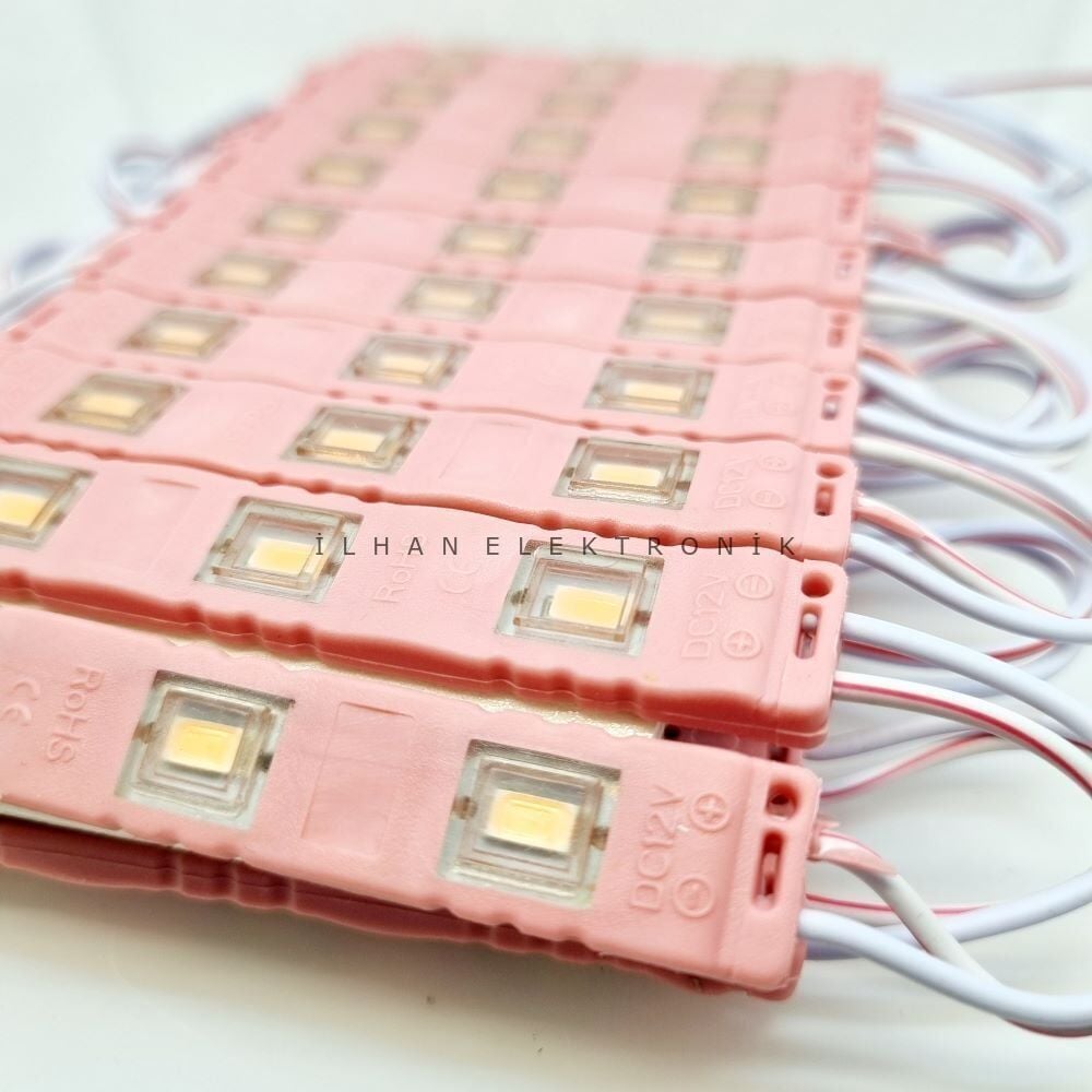 5630 1W 3Led Modül Pembe 20 Adet (1766)