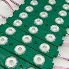 2835 Plus Led Modül Lensli Yeşil 20 Adet (1784)