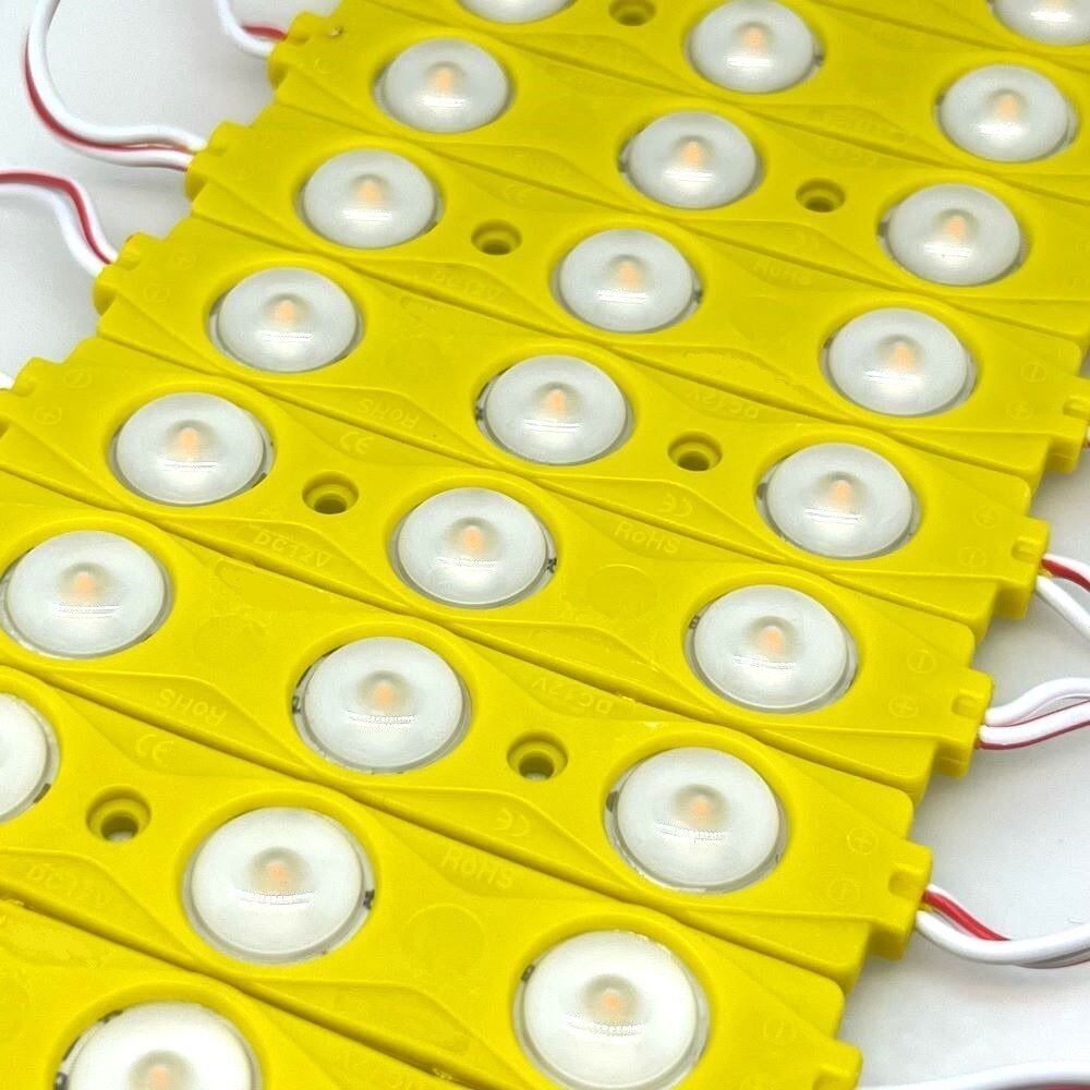 2835 Plus Led Modül Lensli Sarı 20 Adet (1785)