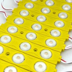 2835 Plus Led Modül Lensli Sarı 20 Adet (1785)