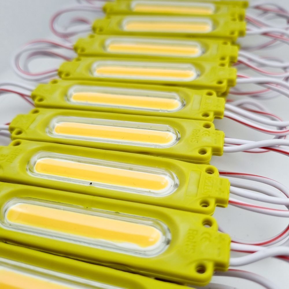 1885-2W COB LED MODÜL LENSLİ SARI 12V 20 ADET