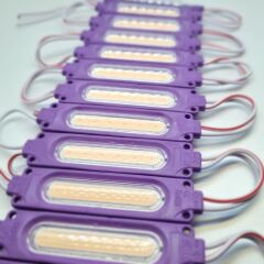 1887-2W COB LED MODÜL LENSLİ MOR 12V 20 ADET