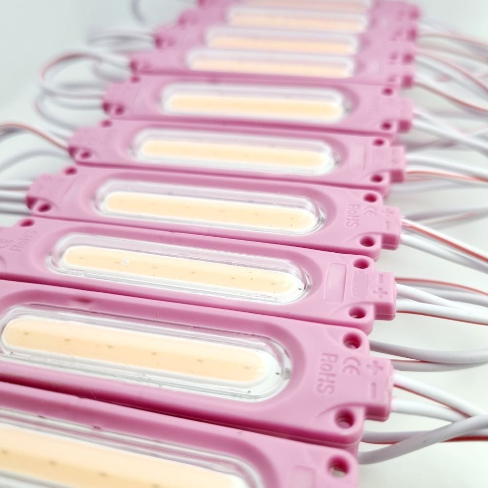 2326-2W COB LED MODÜL LENSLİ PEMBE 24V