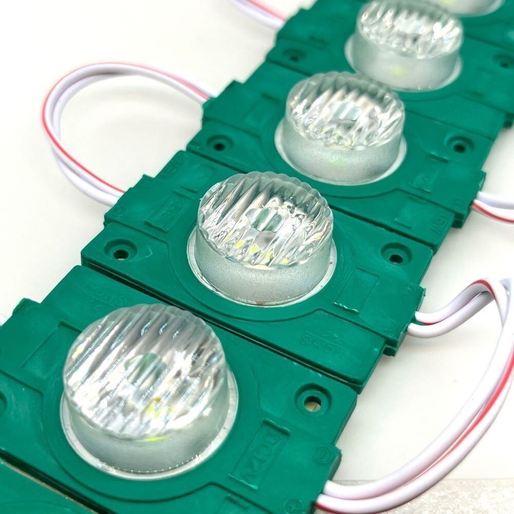 1.5W Led Modül Lensli Yeşil 12V 20 Adet (2304)