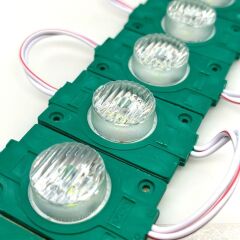 2304-1.5W Led Modül Lensli Yeşil 12V 20 Adet