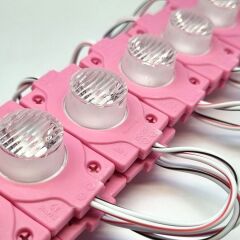 2307-1.5W LED MODÜL LENSLİ PEMBE 12V 20 ADET