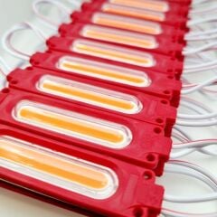 2W COB Led Modül Lensli Kırmızı 24V 20 Adet (2322)