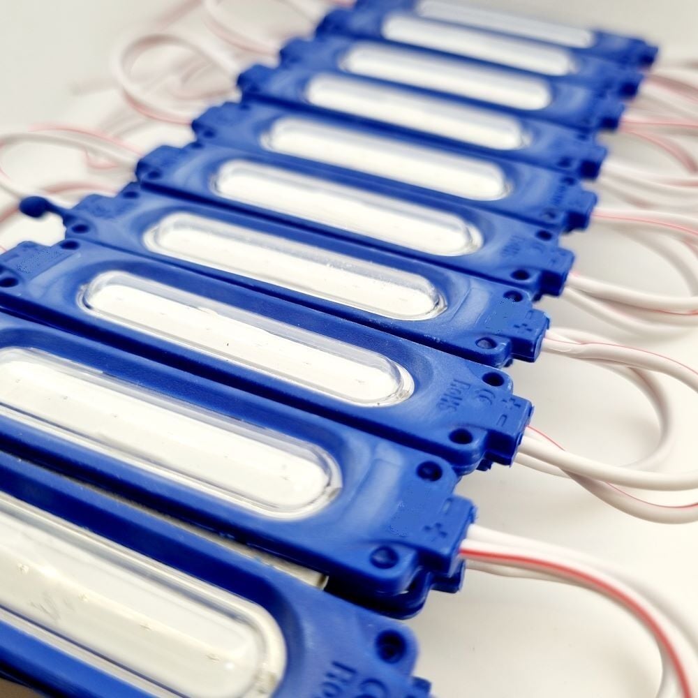 2323-2W COB LED MODÜL LENSLİ MAVİ 24V 20 ADET