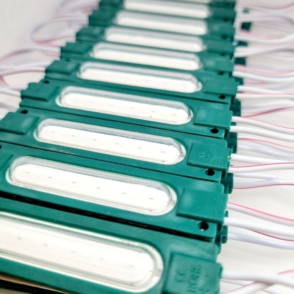2W COB Led Modül Lensli Yeşil 24V 20 Adet (2324)
