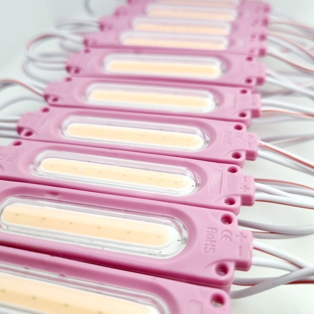 2326-2W COB Led Modül Lensli Pembe 24V 20 Adet