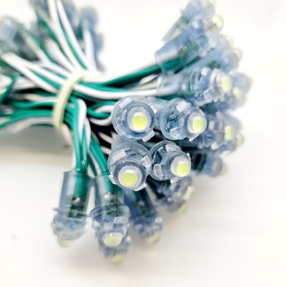9MM BAĞ LED Yeşil 12V 50Lİ (2404)