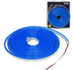 2603-Neon Şerit  Led Mavi 6x12  5mt 12v