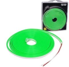 2604-Neon Şerit  Led Yeşil 6x12  5mt 12v