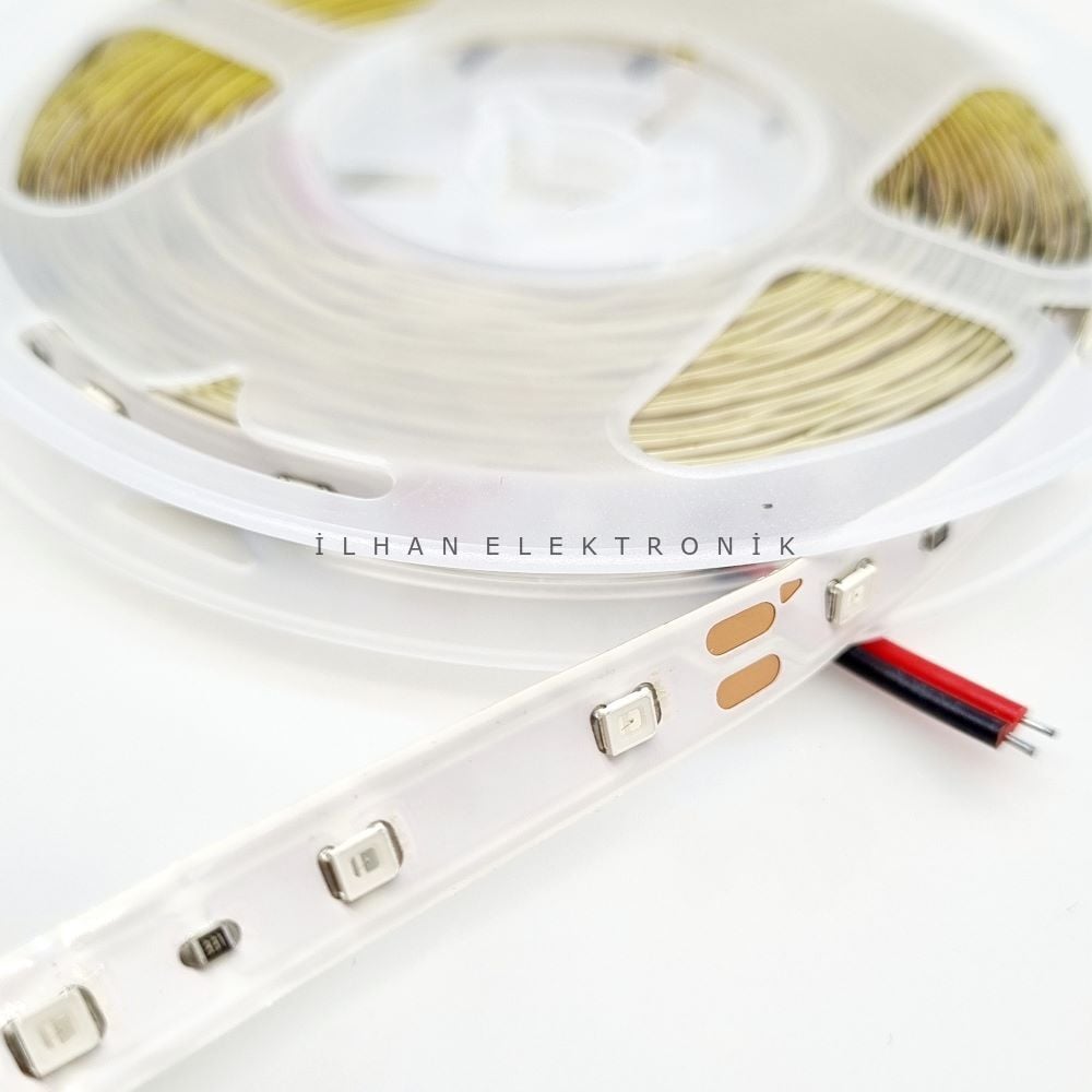 1005-TEK ÇİPLİ İÇ MEKAN SARI ŞERİT LED 5MT 12V