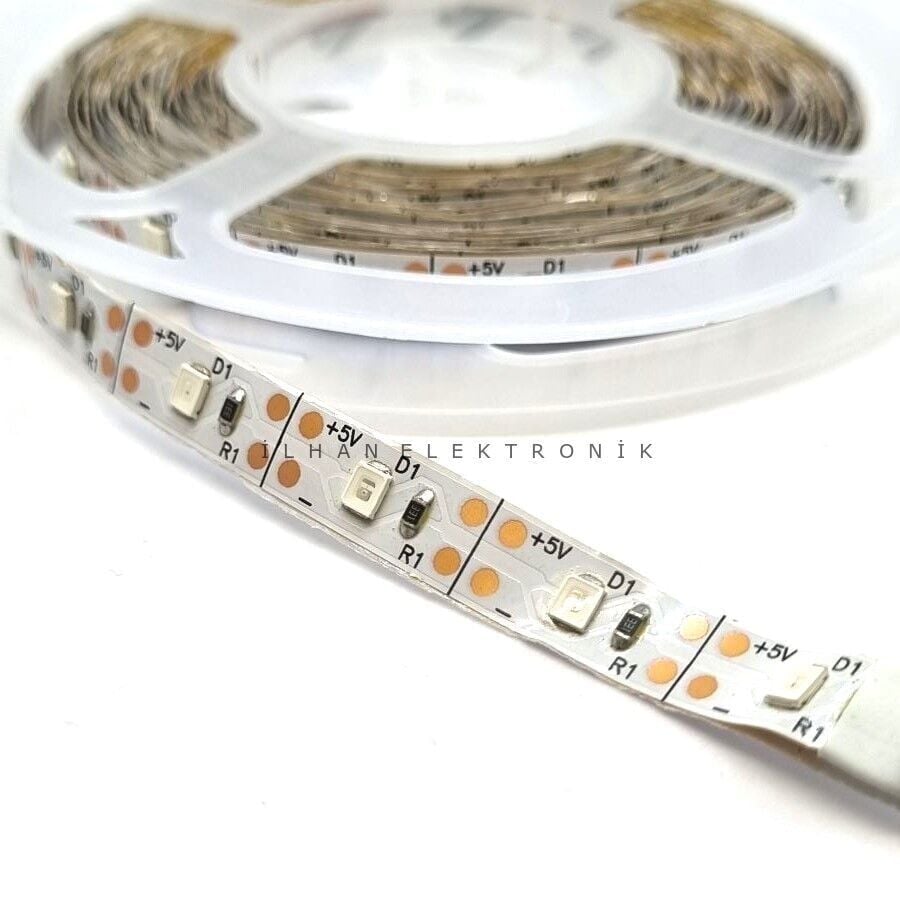 2835 5V Şerit Led 5MT Yeşil 5MT (1104)