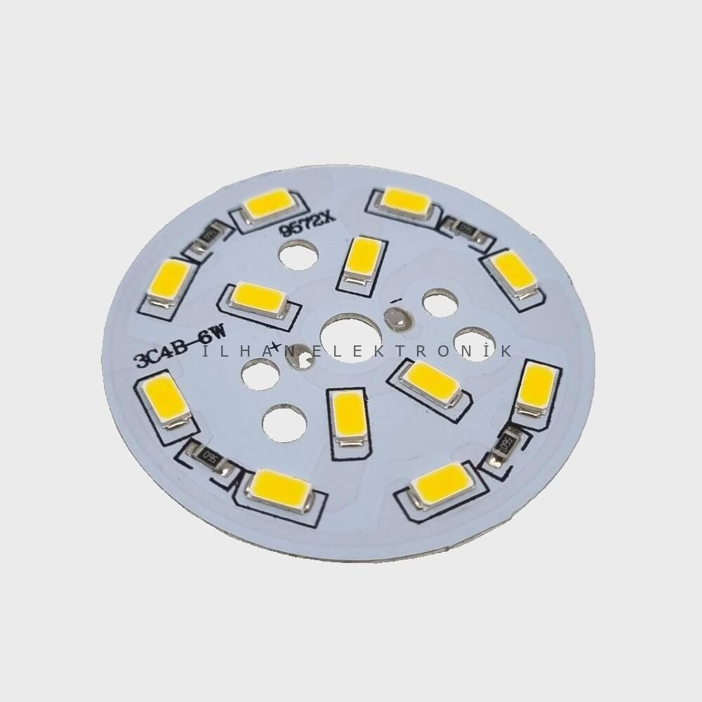 4071-24V 6W Pcb Günışığı 5630 12Led 5Cm Çap