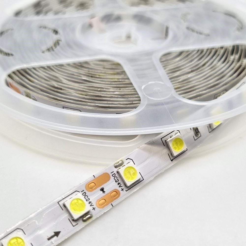 24V 5050 İç Mekan Beyaz Şerit Led 5MT (2100)