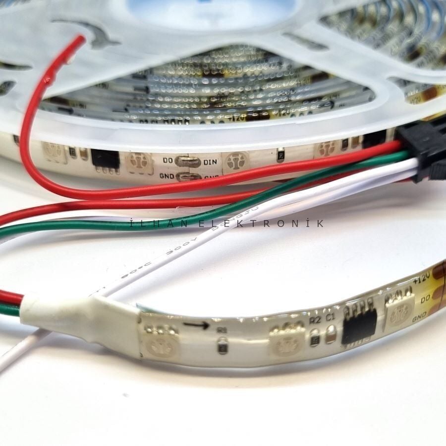 2211-PİXEL IP67 HORTUM ŞERİT LED 5MT 60LED/M 12V