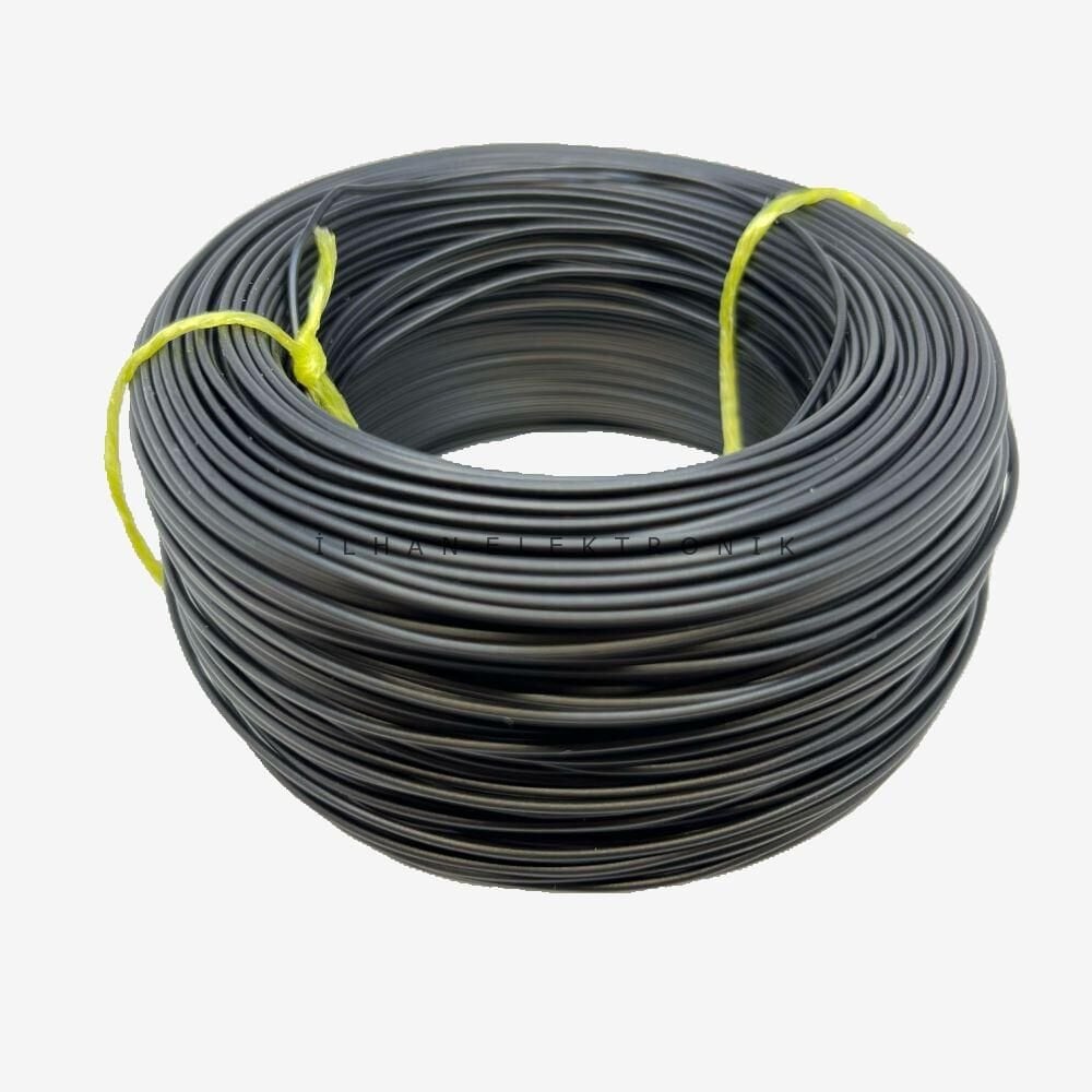 Zil teli siyah tek damarlı 100 metre  0.22mm