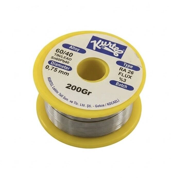 Kurtel 60/40 200 gr 0.75 mm Lehim Teli