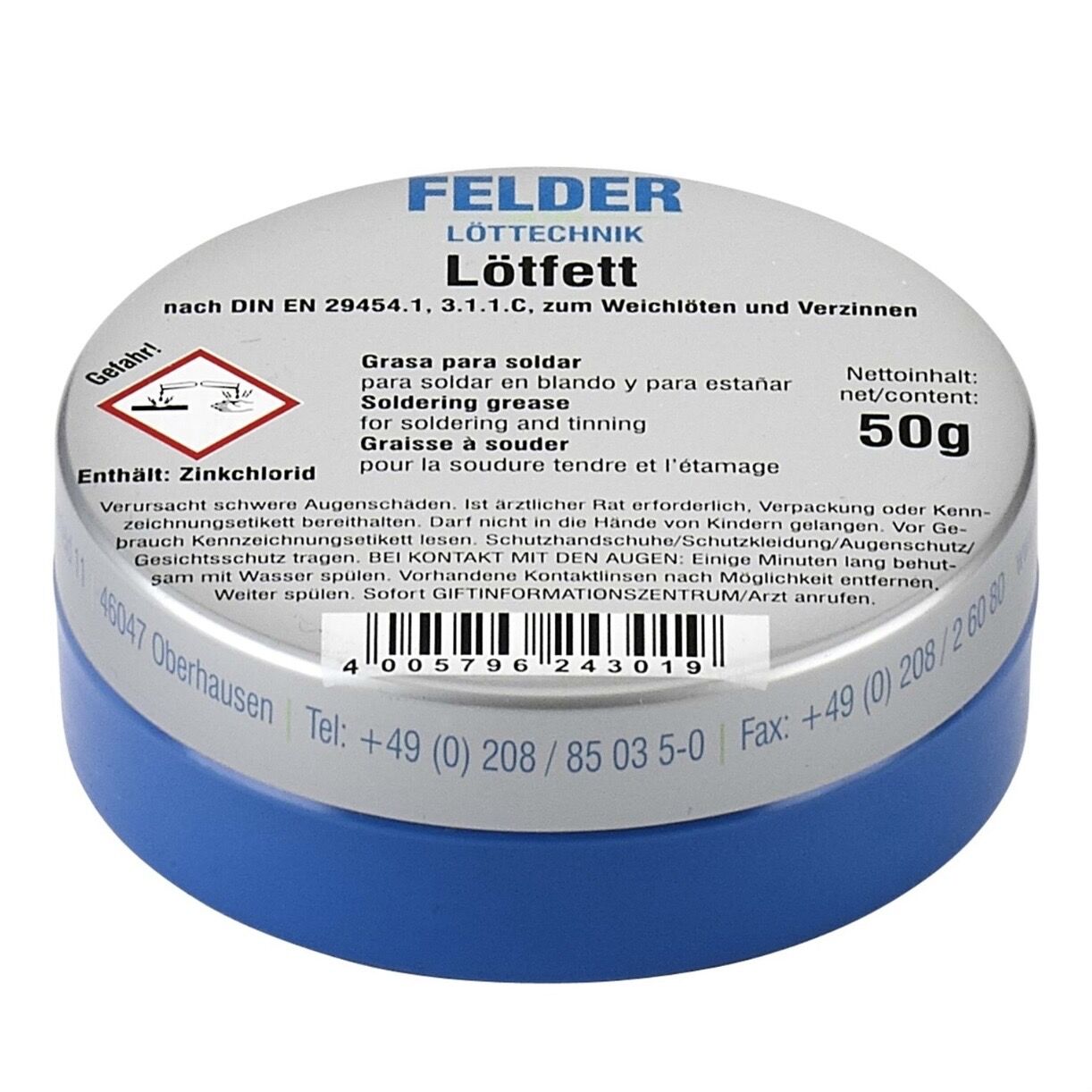Felder Lötfett 50g Lehim Pastası